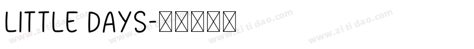 Little days字体转换